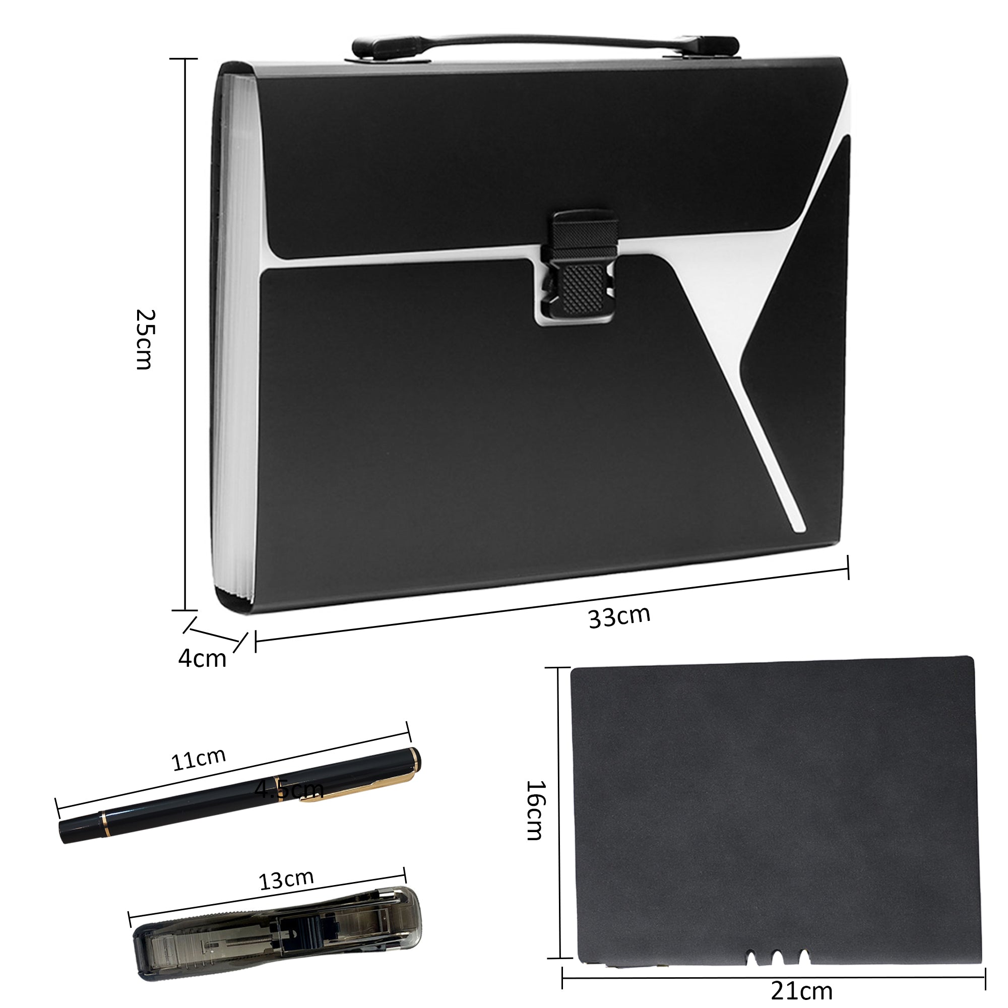 Expanding Folder and Office Supply Set – HEARTDECO