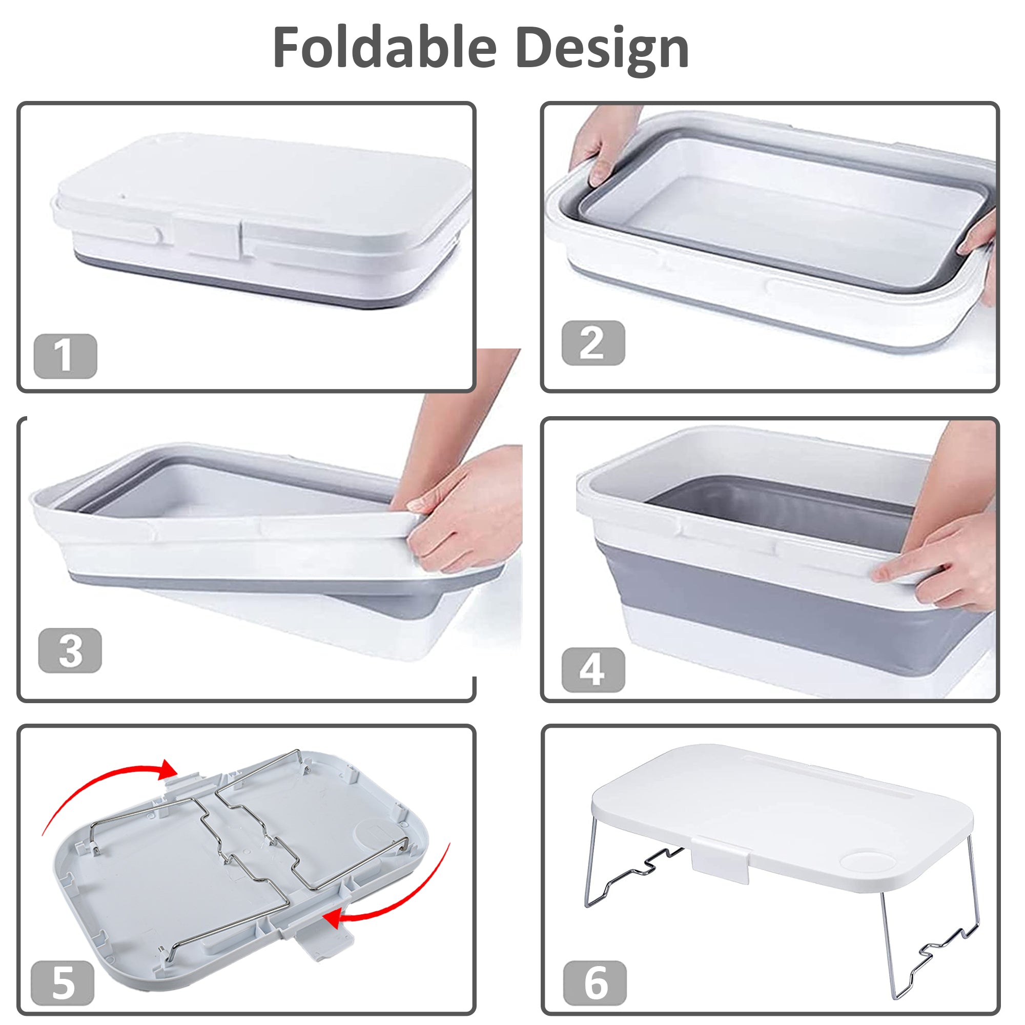 Multifunctional Collapsible Picnic Basket HEARTDECO