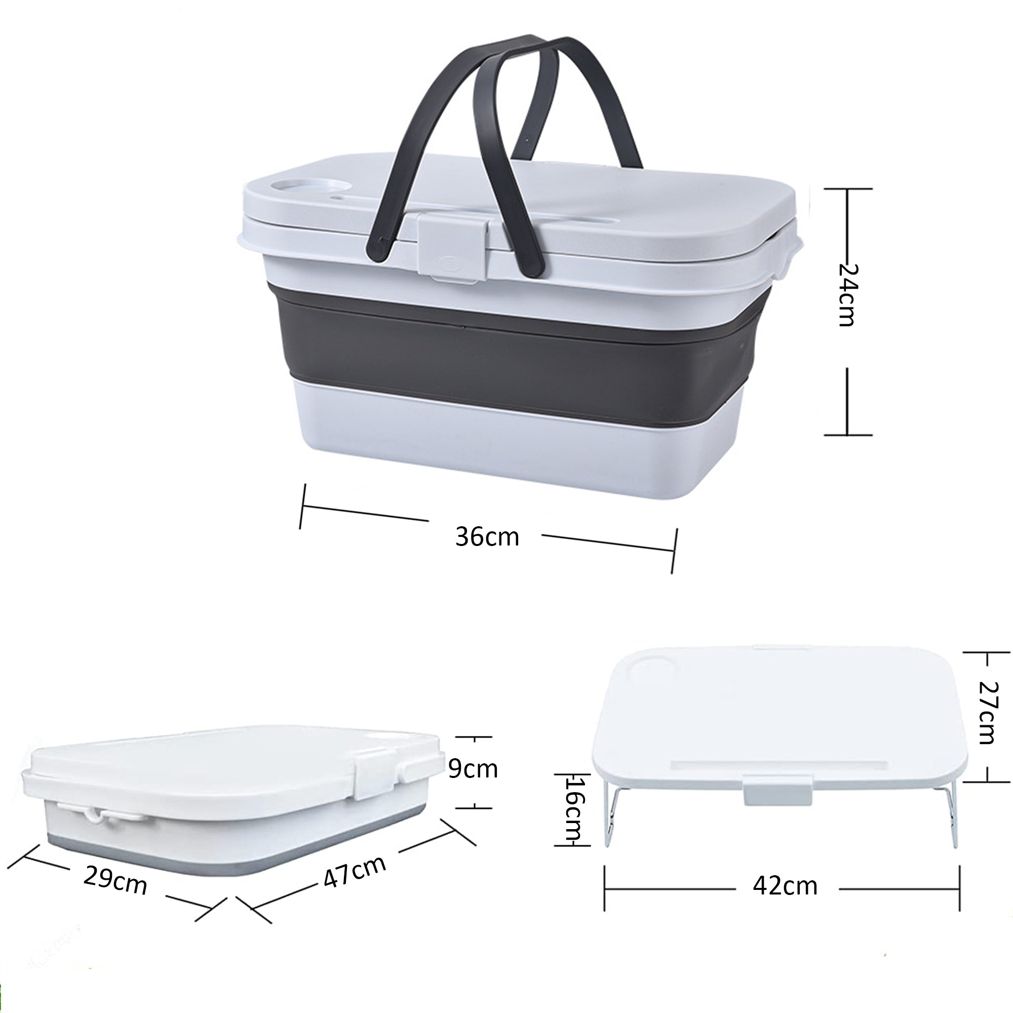 Multifunctional Collapsible Picnic Basket – HEARTDECO