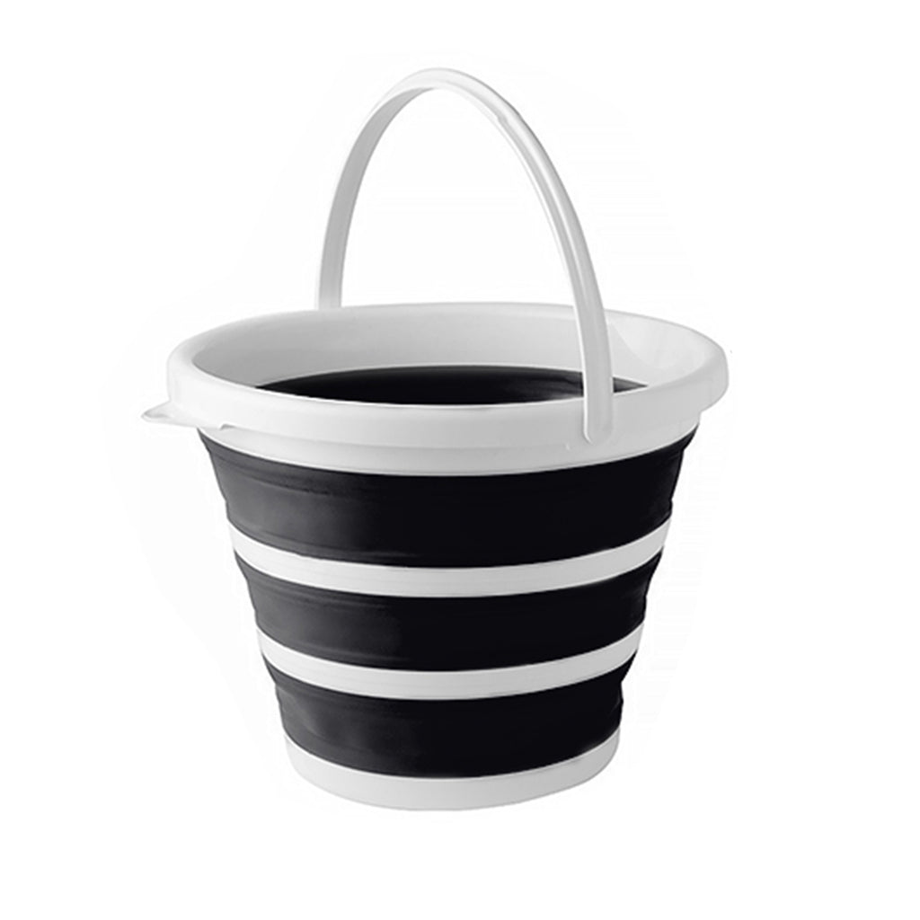 Portable Collapsible Water Bucket - Black