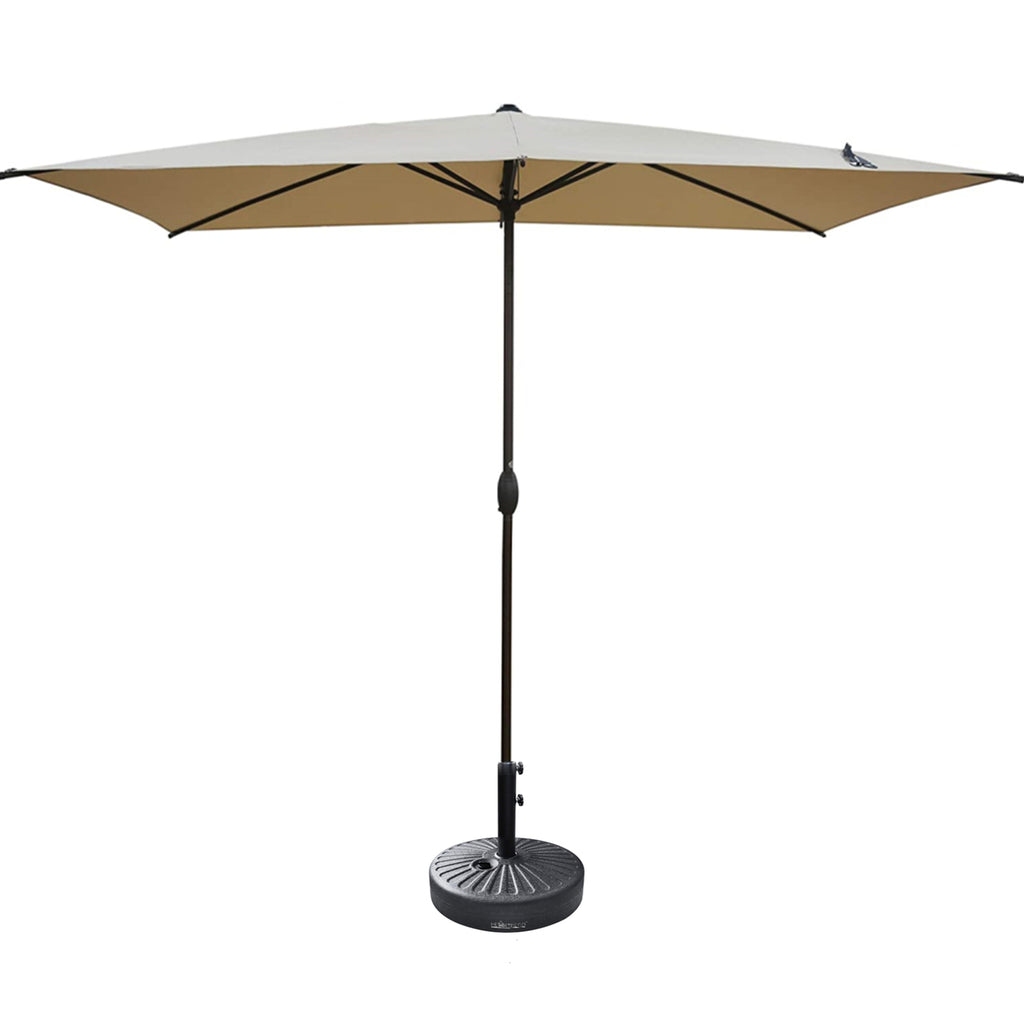 Rectangle Patio Parasol Sunshade with Base Set -3m x 2m