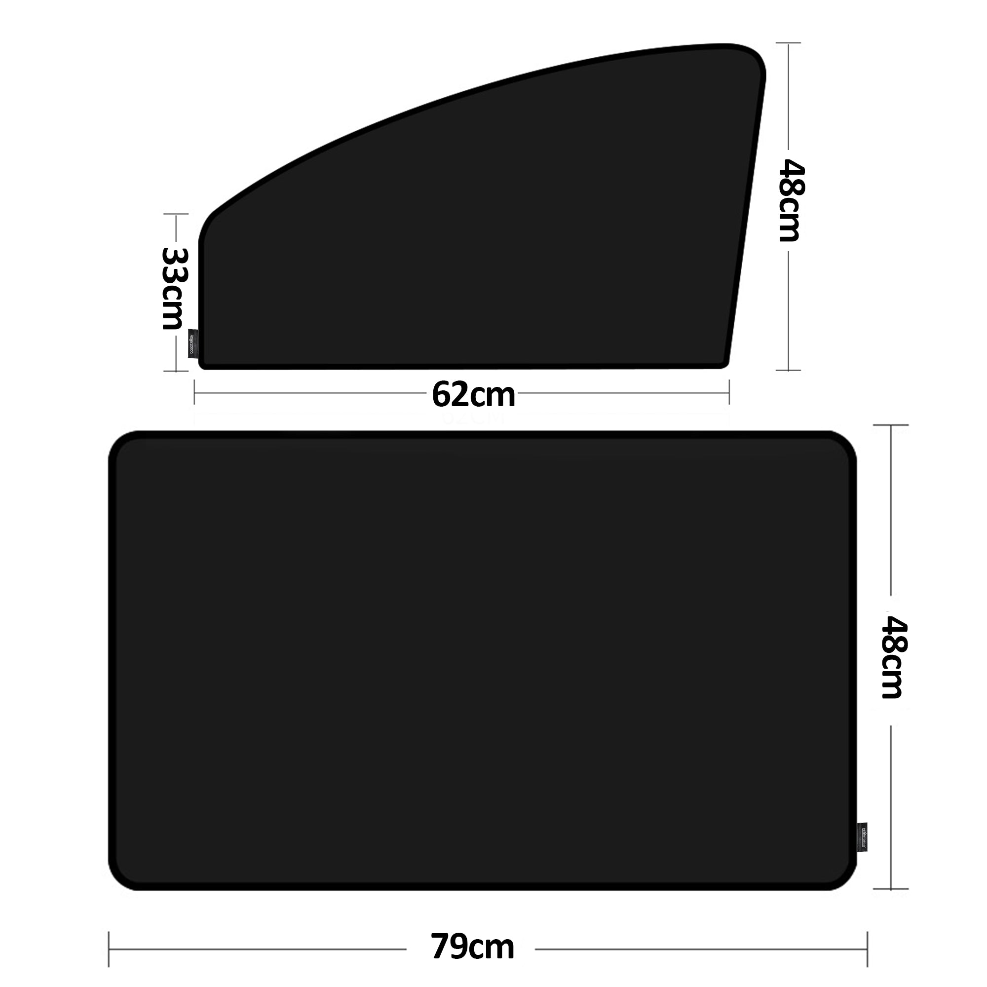 Car Window Sun Shade 4Pcs Set HEARTDECO