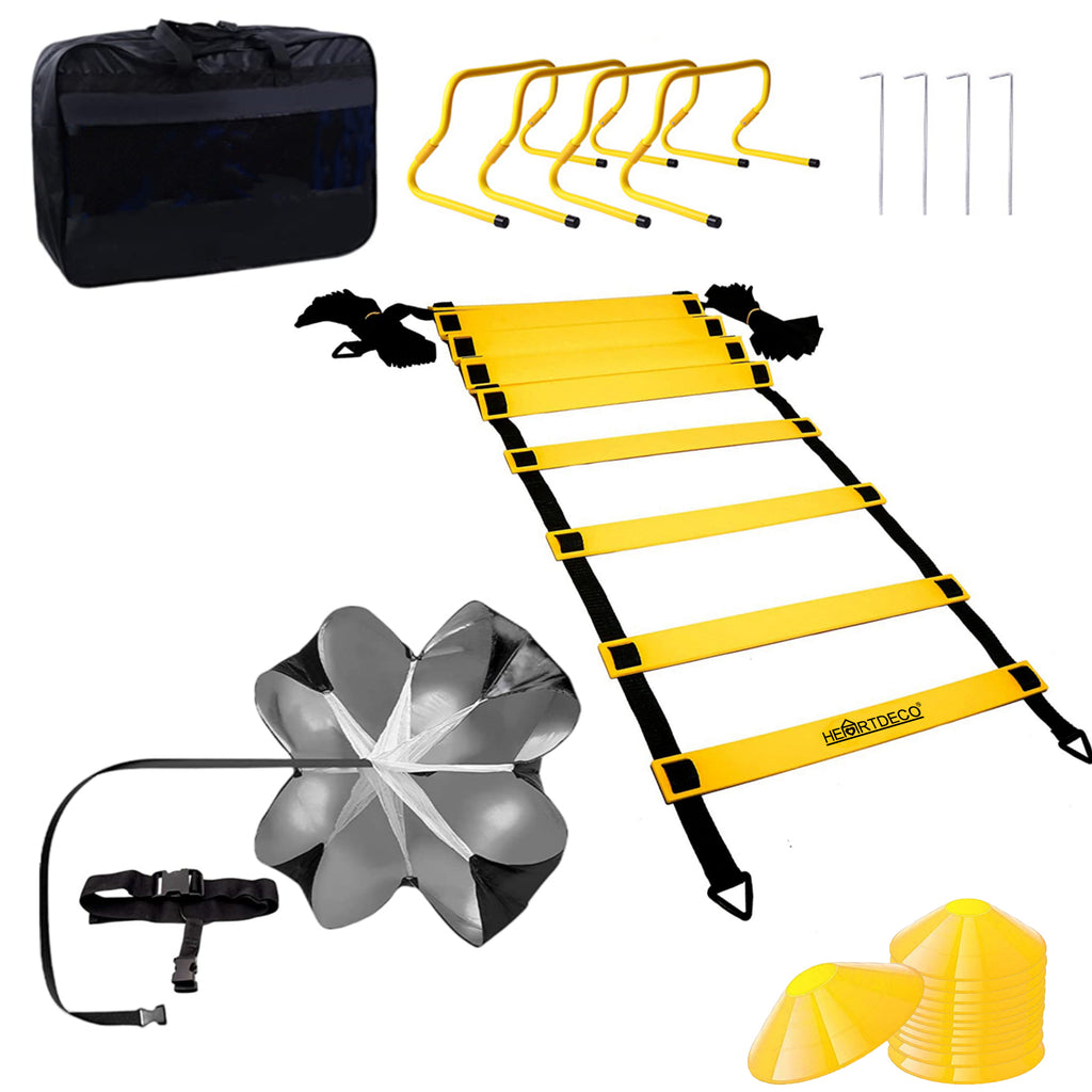 Soccer Training Speed Cone Agility Ladder Kit