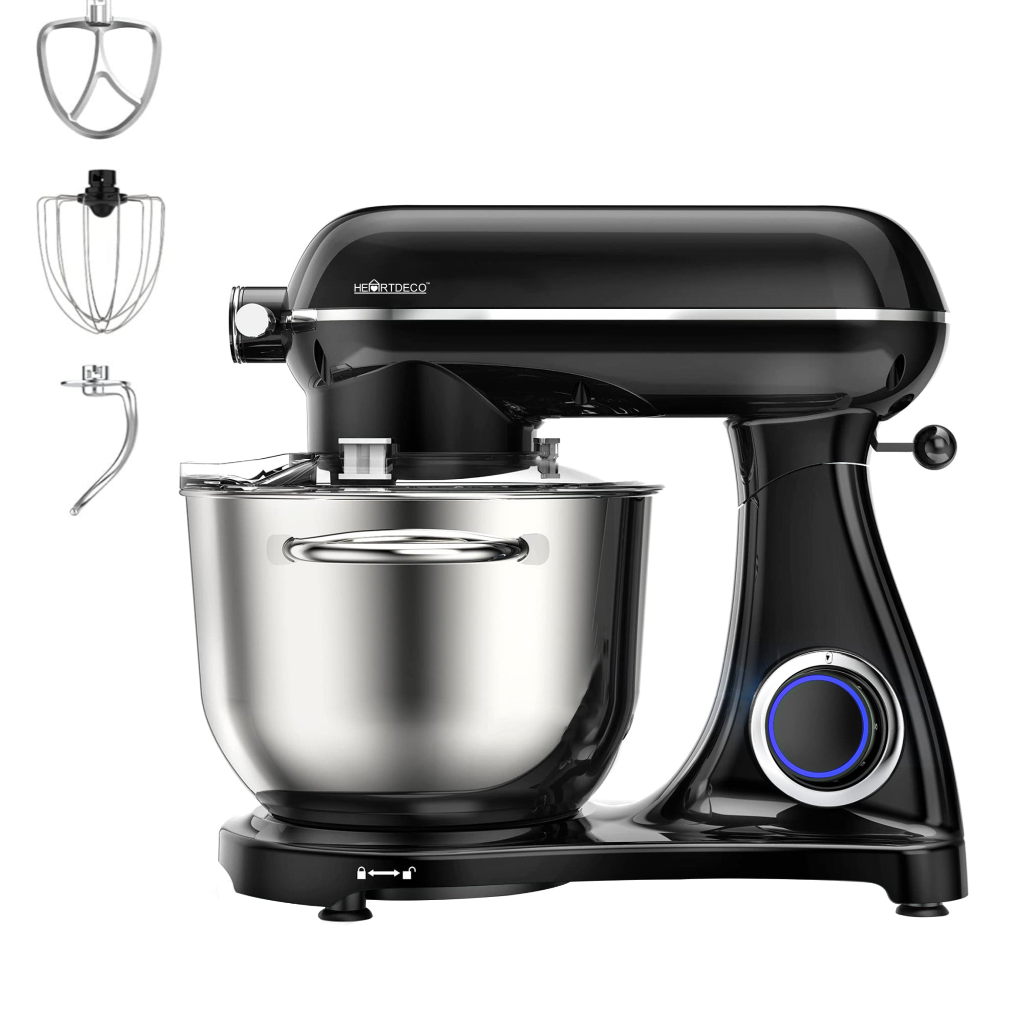 Vonshef 1000w deals black stand mixer