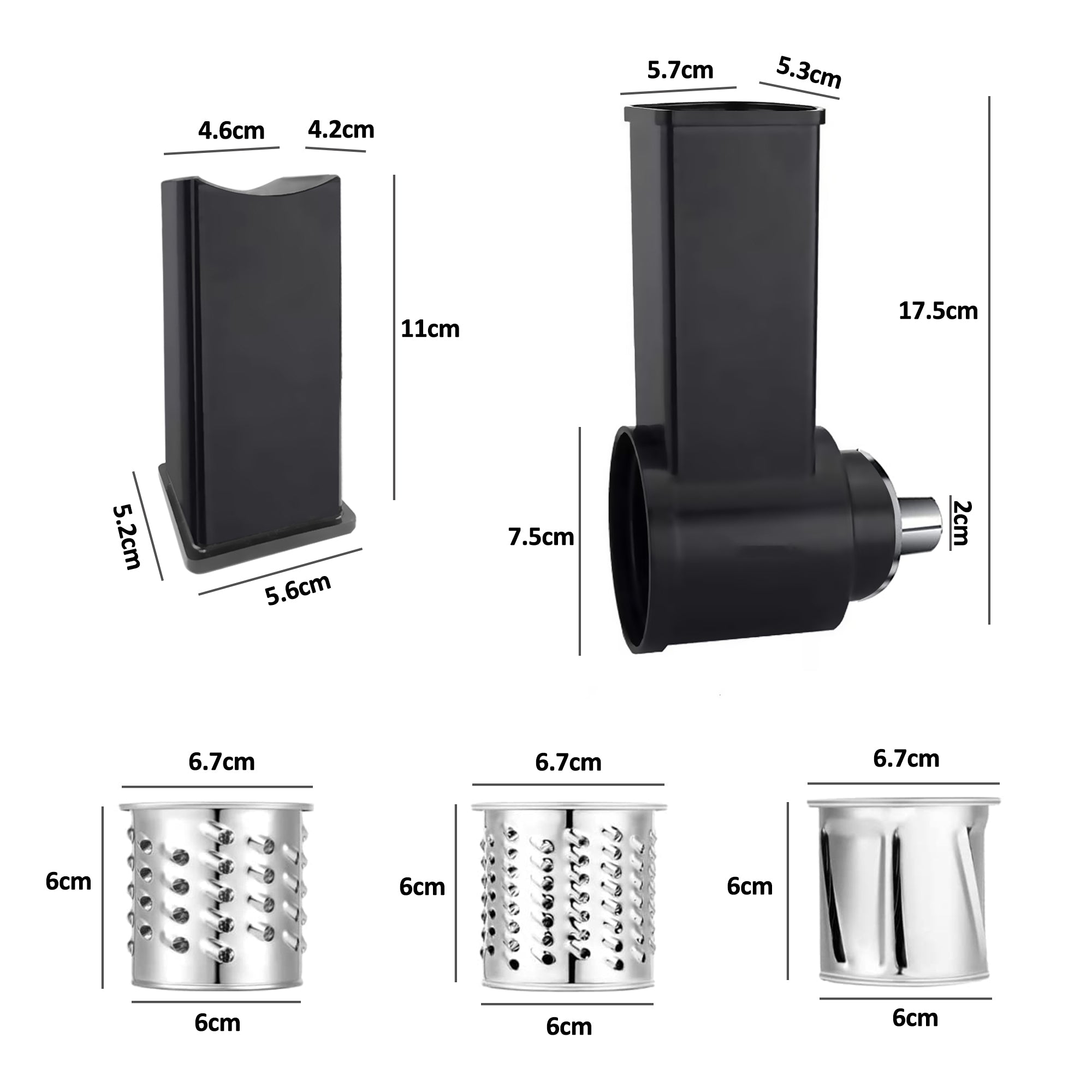 Slicer Shredder Attachment Set For Heartdeco Stand Mixer HEARTDECO