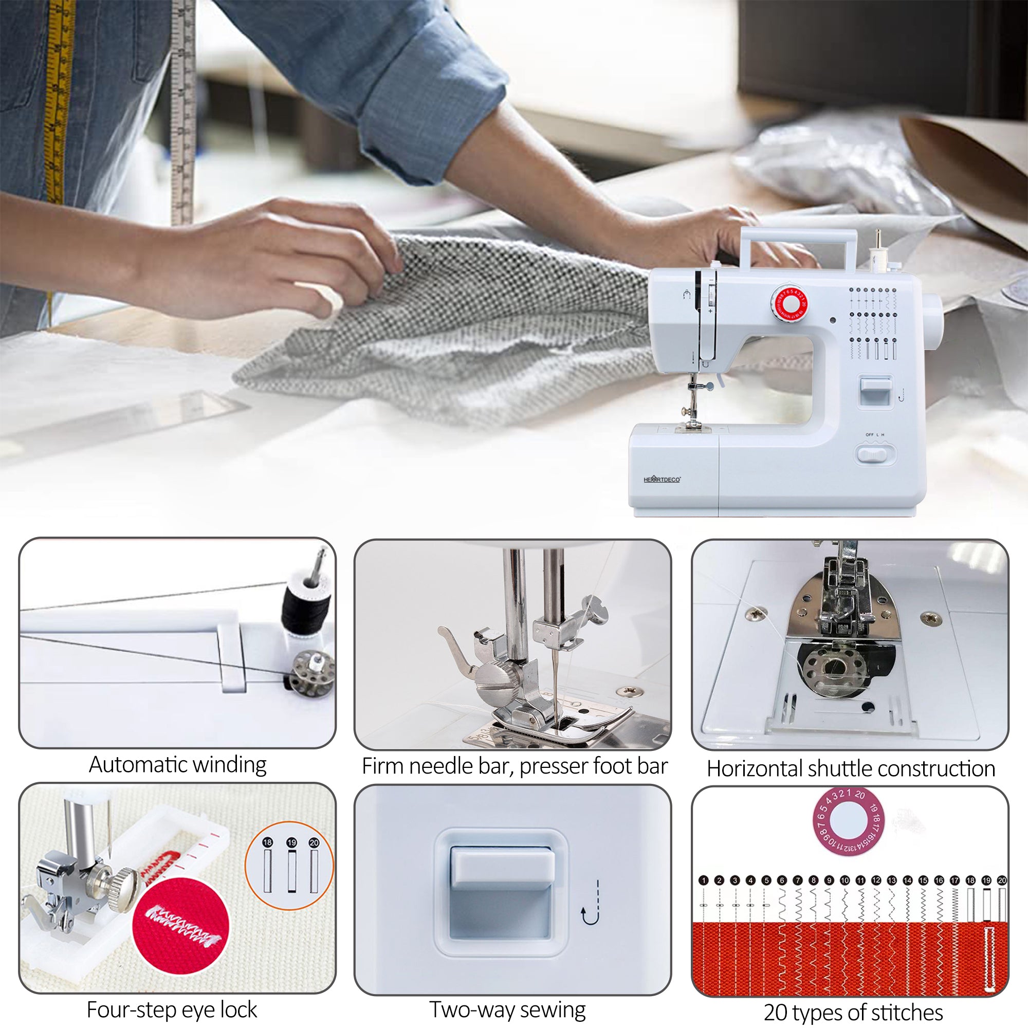 Sewing Machine With Accessory Kit – HEARTDECO