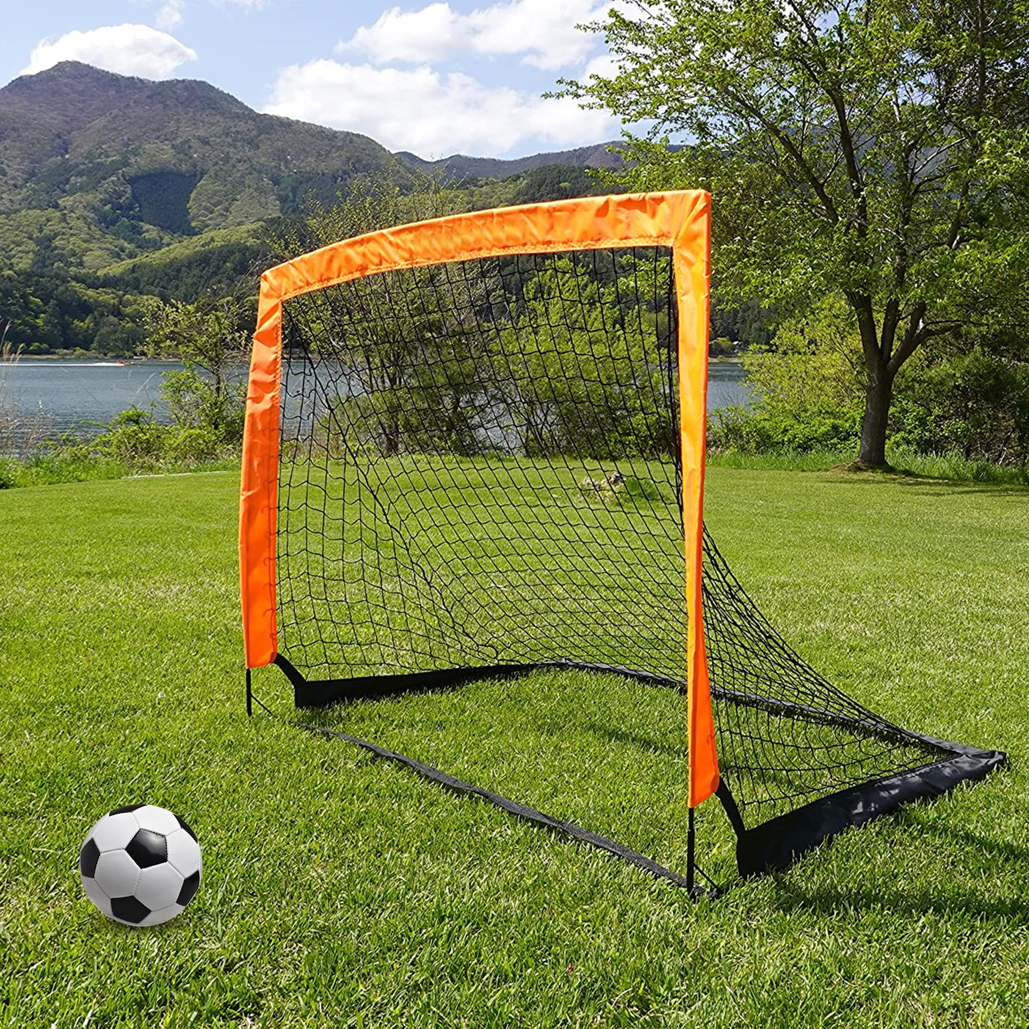 2PCs Foldable Soccer Goal Nets HEARTDECO