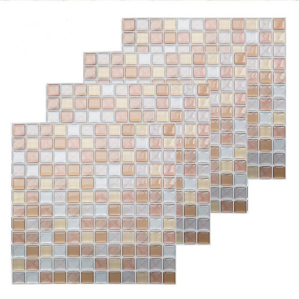 4Pcs Self Adhesive Backsplash Tile Sticker