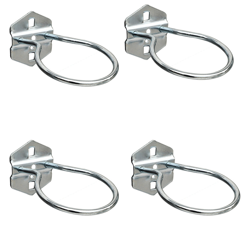 Steel Pegboard Accessories - 4Pcs Loop Ring Hook