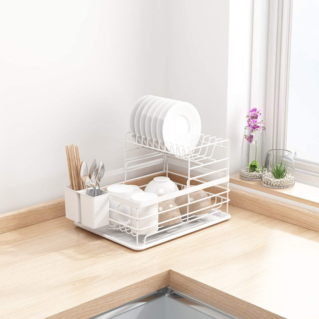 2 Tier Dish Draining Rack – HEARTDECO