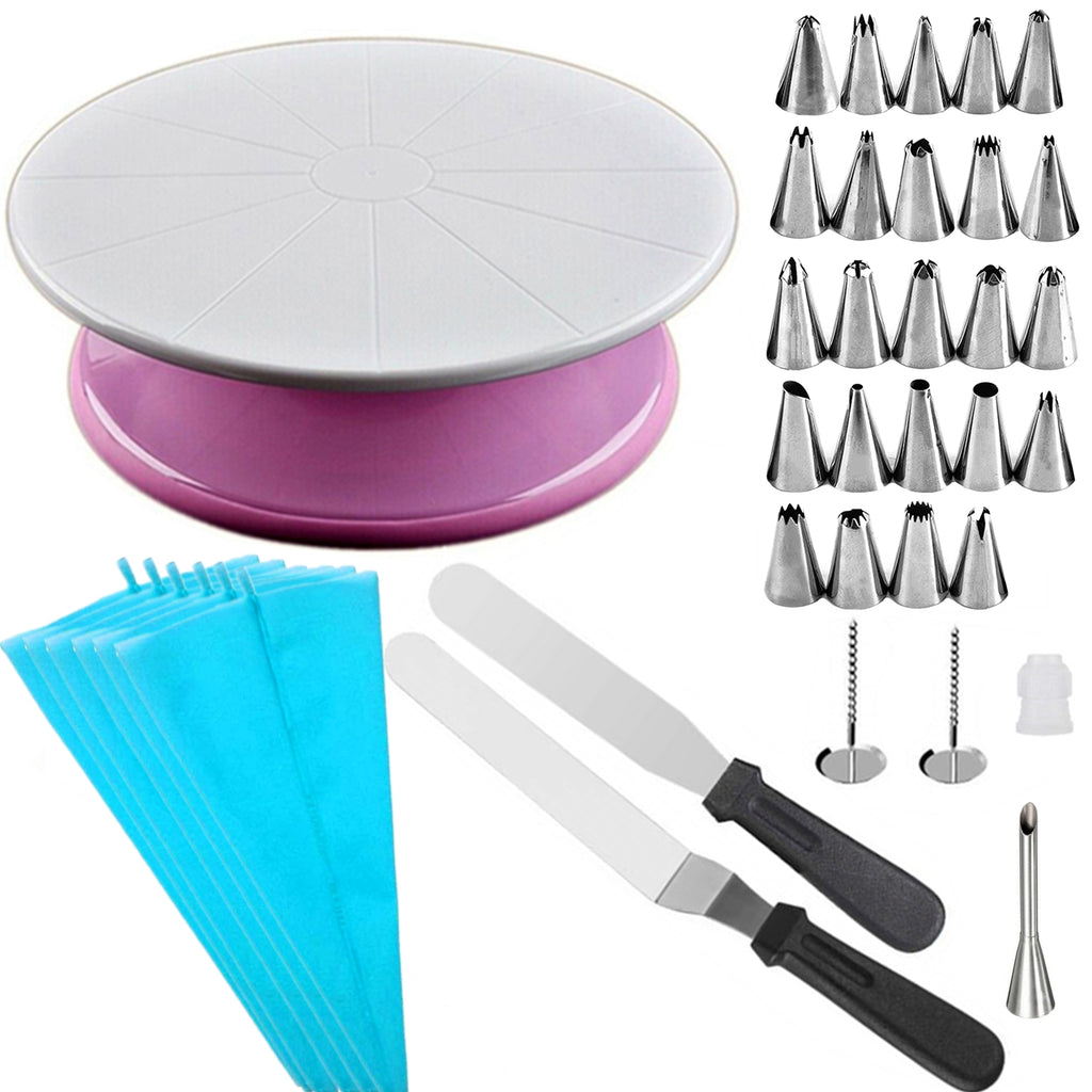 32 in 1 Turntable & Cake Decorating Accessories Set