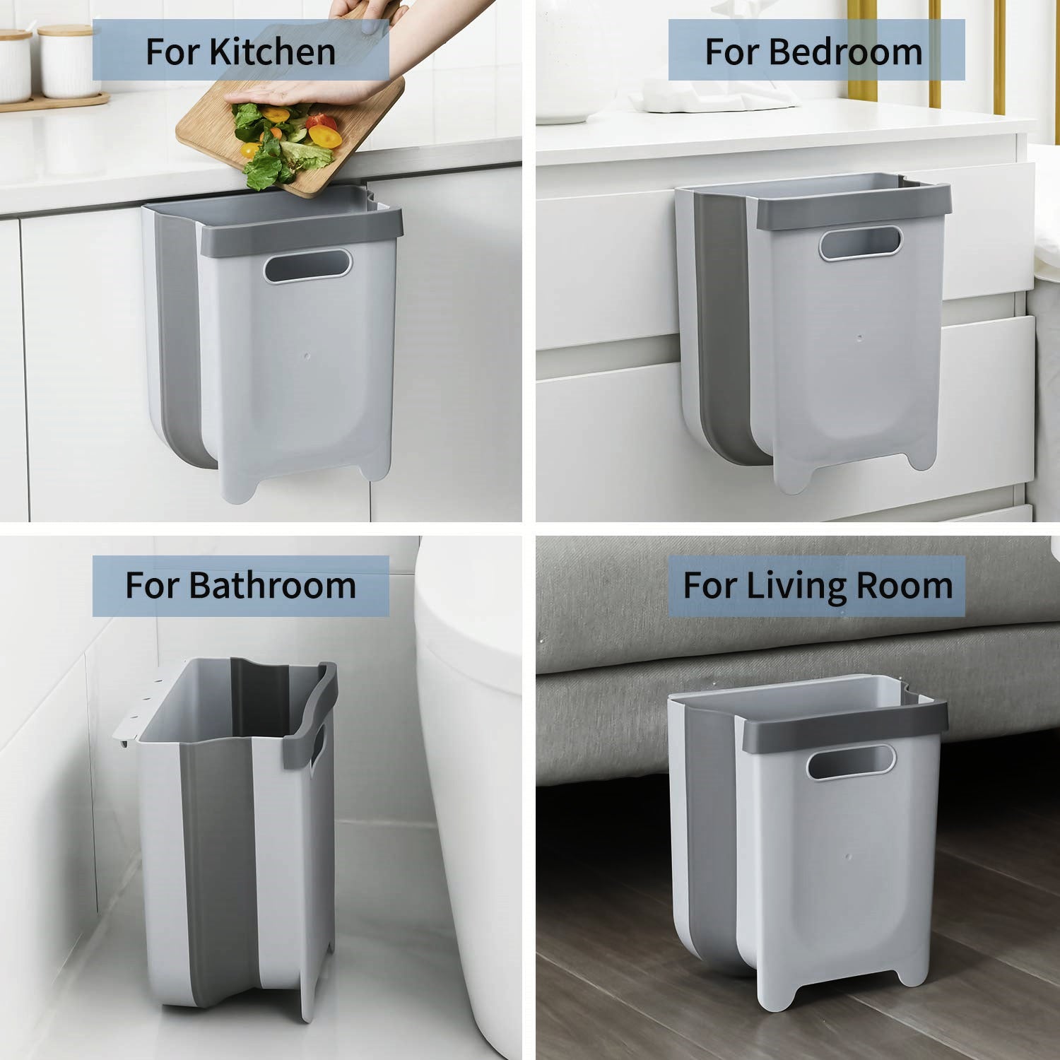 Collapsible Kitchen Cupboard Hanging Bin HEARTDECO