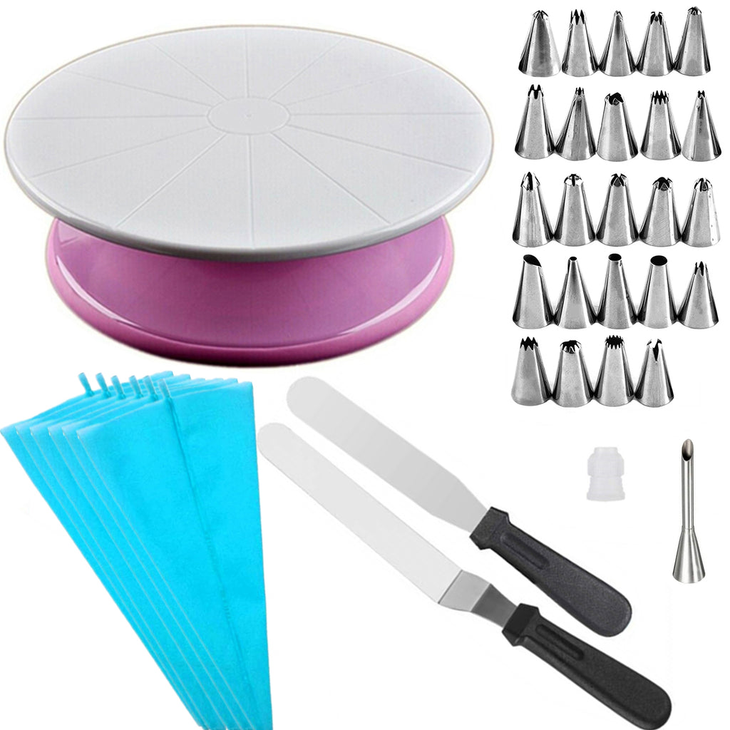 35 in 1 Turntable & Cake Decorating Accessories Set