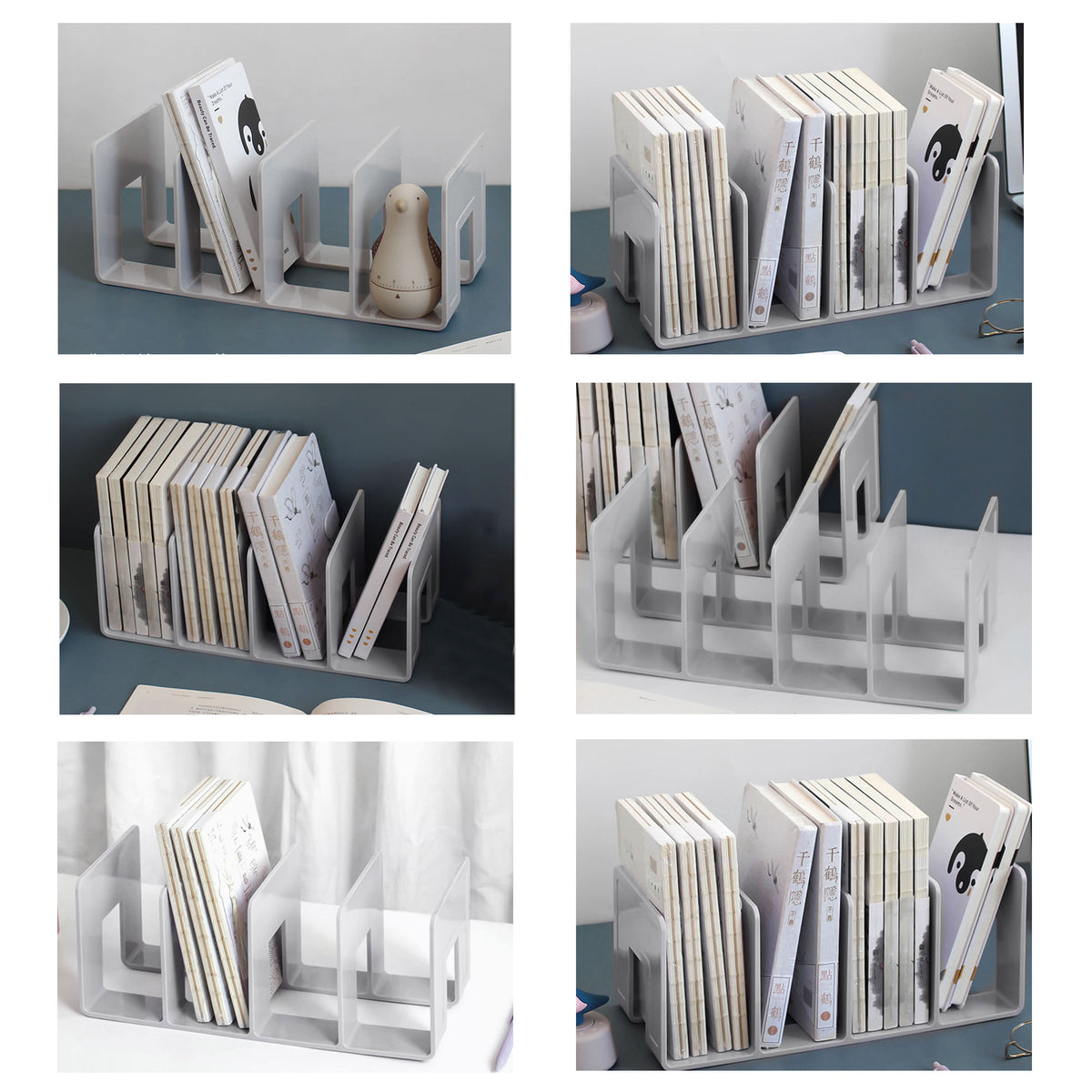 Desk File Sorter Book Holder - 4PCs Pack – HEARTDECO