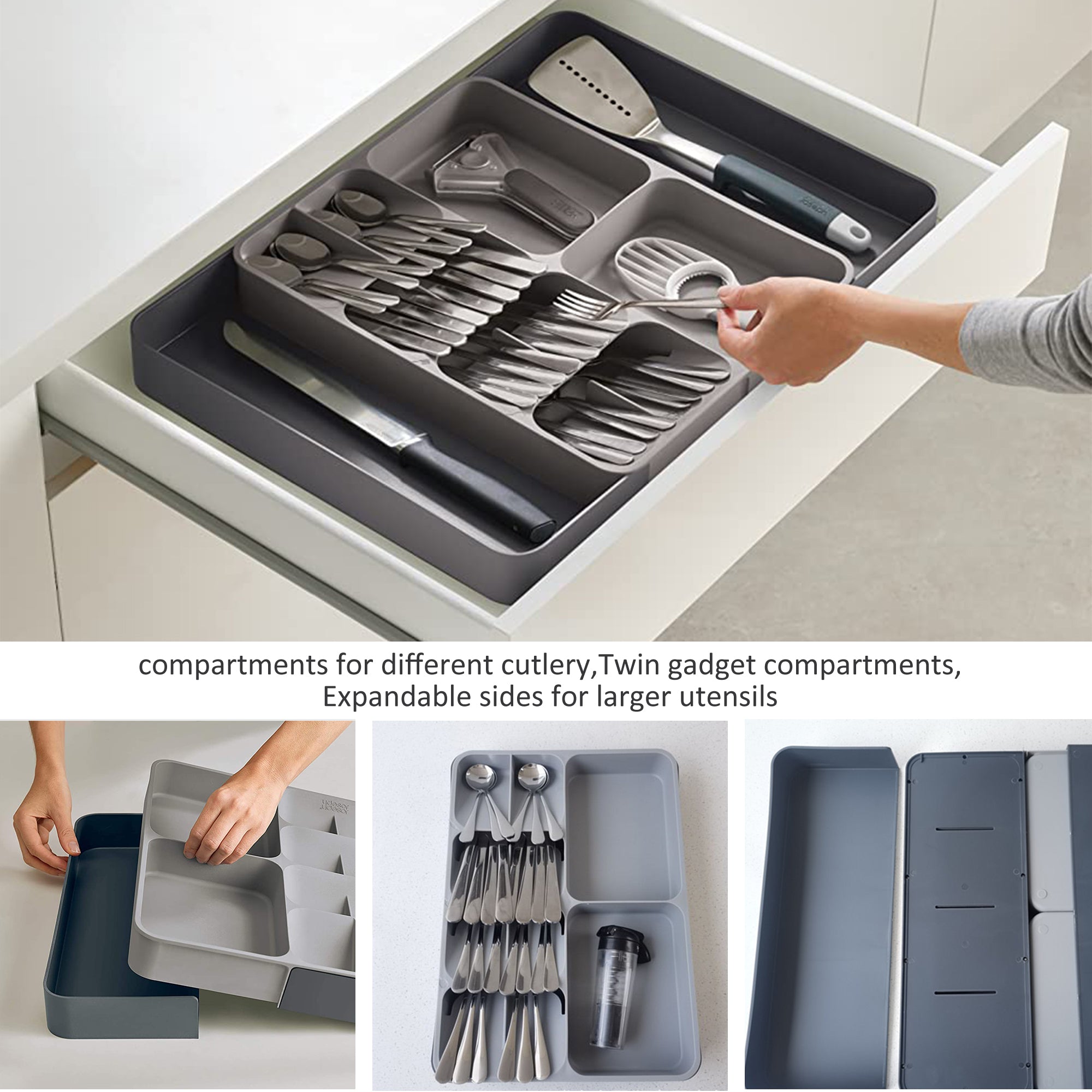 Expandable Kitchen Drawer Cutlery Organizer – HEARTDECO