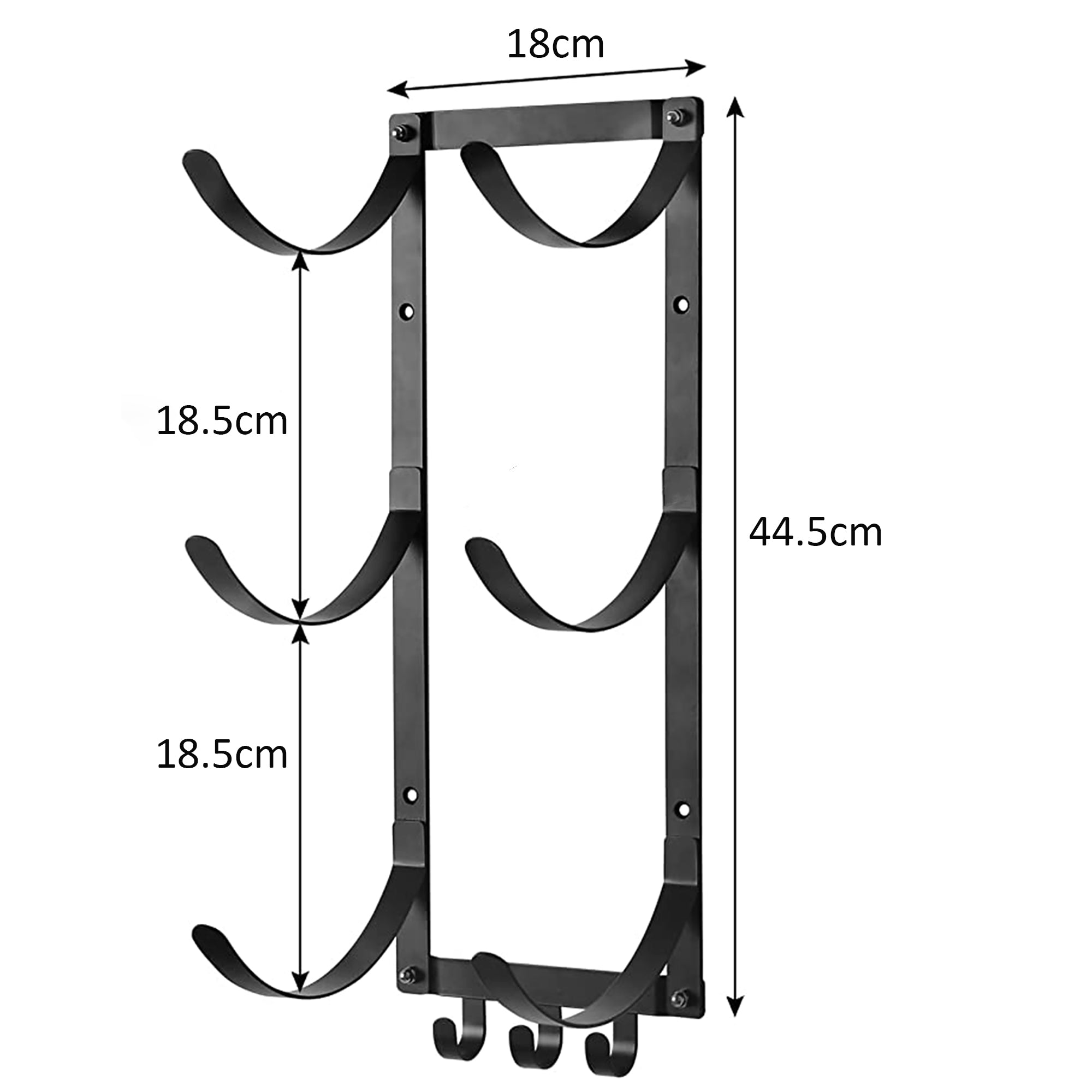 Wall Mounted Yoga Mat Holder Gym Accessories Rack HEARTDECO