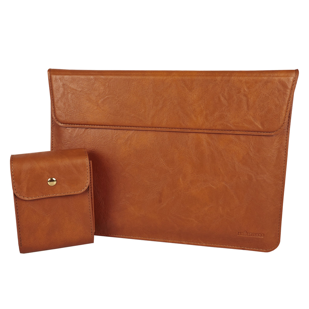 Pu leather 2024 laptop sleeve