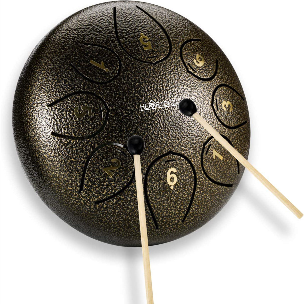 Steel Tongue Drum 6 Inch 8 Notes - Bronze – HEARTDECO